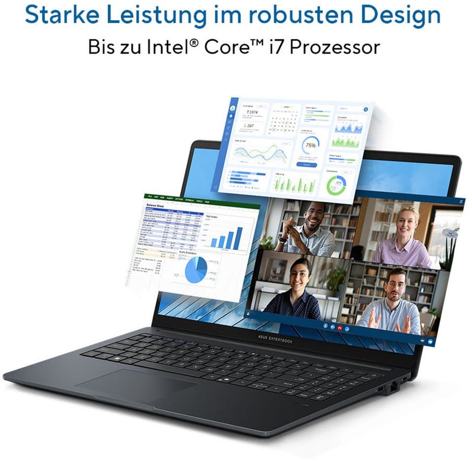 Asus ExpertBook B1 15,6" C5-210H 16 512 B1503CVA-S76993X Business-Notebook (39,6 cm/15,6 Zoll, Intel Core 5 210H, Intel Graphics, 16 GB, 512 GB SSD) - Thumbnail 15