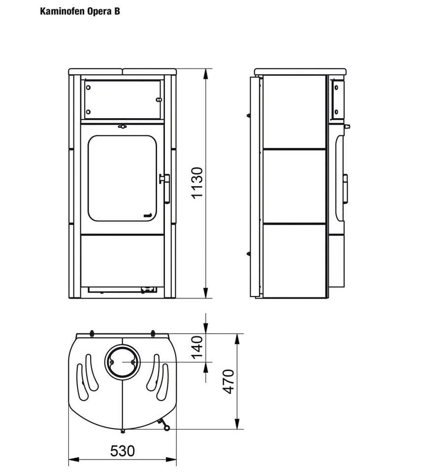 HARK Kaminofen »Opera B«, 7 kW, Dauerbrand - Thumbnail 4