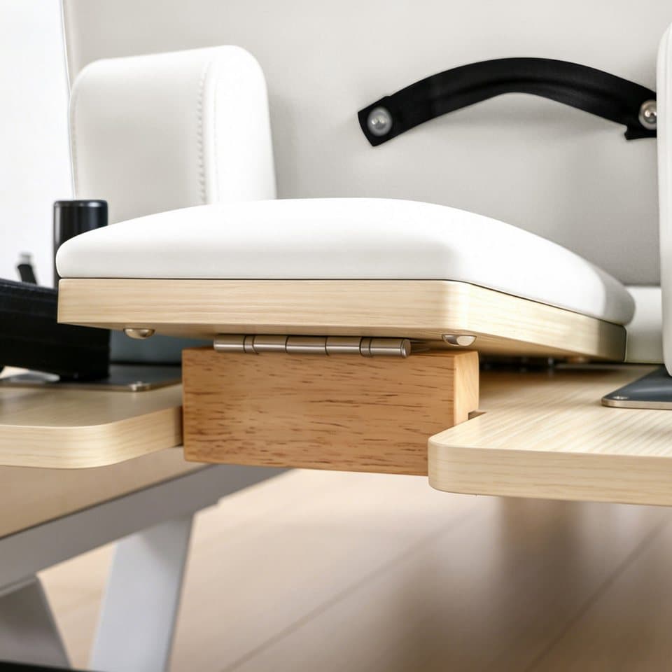 JASPORT Pilates-Reformer P78 aus Aluminiumlegierung, (Pilates Reformer, Sitzpolster, 6 Federn), Klappbares Design mit hochfester Aluminiumkonstruktion - Thumbnail 9