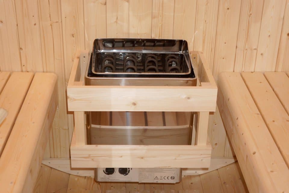 Sanotechnik Fasssauna »TROMSÖ XL«, BxTxH: 189 x 220 x 191,5 cm, 3,8 mm, geeignet für 6 Personen, Fichetnholz - Thumbnail 9