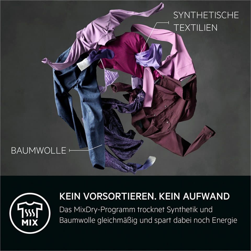 AEG Wärmepumpentrockner 7000 SensiDry® TR7T60690, SensiDry®: mit der Wärmepumpentechnologie weniger Energieverbrauch - Thumbnail 9