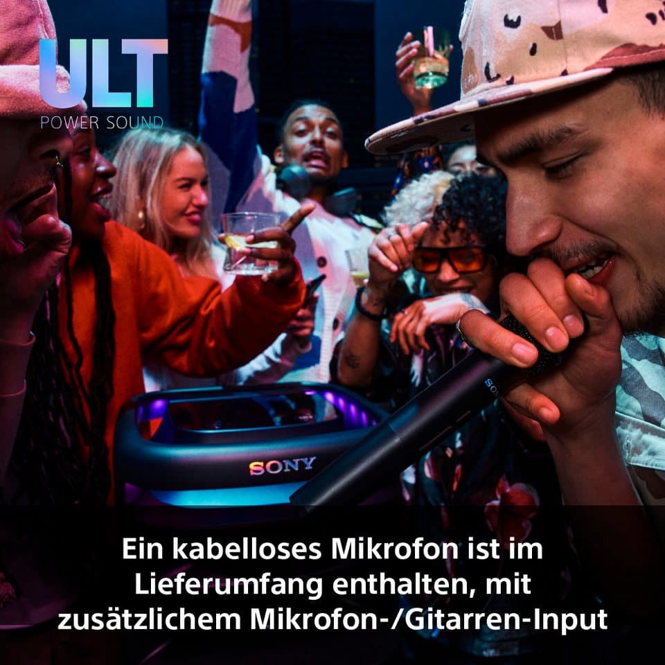 Sony ULT TOWER 10 inkl. kabelloses Micro Party-Lautsprecher (Bluetooth, 139 W, ultimativem tiefen Bass, X-Balanced Speakers, 360-LED-Beleuchtung) - Thumbnail 23
