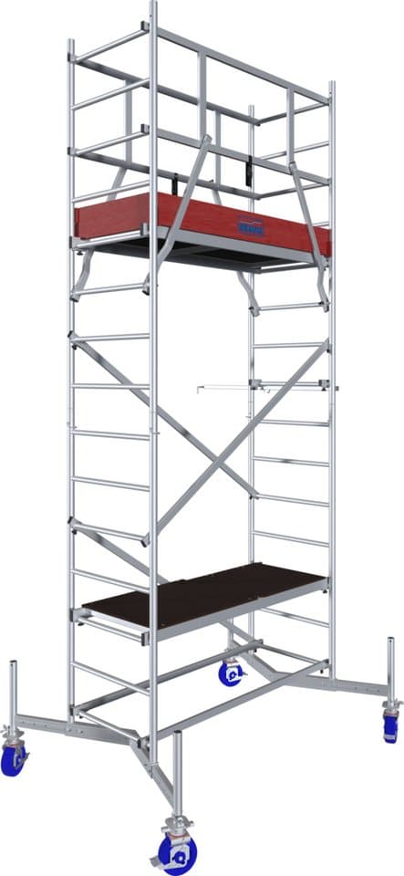 KRAUSE Arbeitsgerüst ClimTec System, (Set), Komplettgerüst, inkl. 1 Aufstockung und Fahrrollensatz - Thumbnail 2