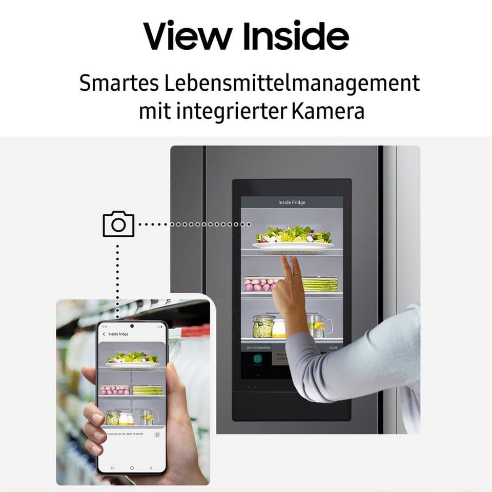 Samsung Side-by-Side RS97F RS90F67BETEF, 178 cm hoch, 91,2 cm breit - Thumbnail 5