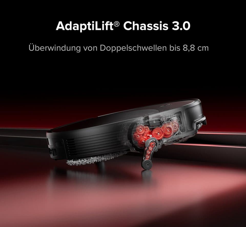 Roborock Saugroboter mit Wischfunktion Saros 20X mit 36.000 Pa Saugkraft & hohem Wischdruck, 65 W, beutellos, Mop-Abnahme, überwindet 8,8cm hohe Schwellen, StarSight2.0 Navigation - Thumbnail 2