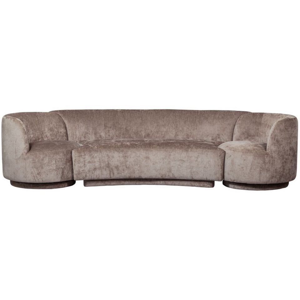 WOOOD Sofa Combi-Popular: Bank+Sessel, Taupe, Die Sessel sind drehbar - Thumbnail 2