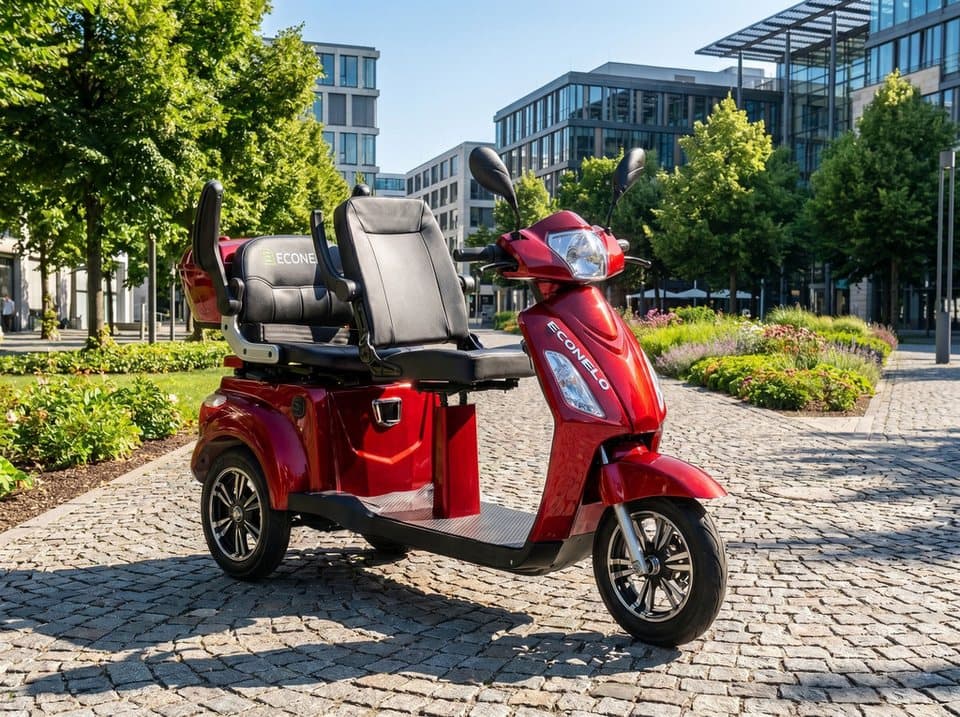 ECONELO Elektromobil, 1000 W, 25 km/h, Sicherheitsrollen gegen Kippen, 3 Geschwindigkeitsstufen - Thumbnail 13