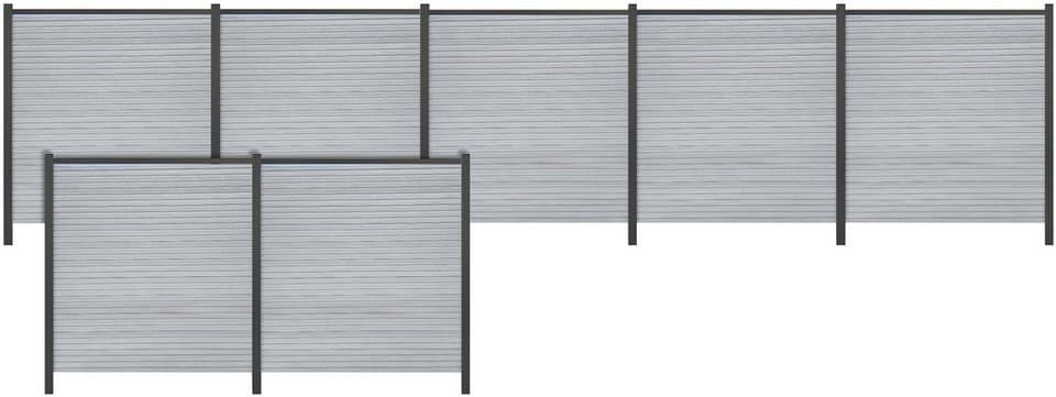 Tetzner & Jentzsch Sichtschutzelement WARREN 5, (Set), pflegeleicht, coextrudierte Oberfläche, Design-Oberfläche - Bild 1