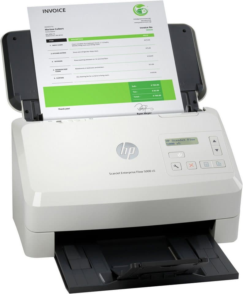 HP ScanJet Enterprise Flow 5000 s5 Scanner - Thumbnail 3