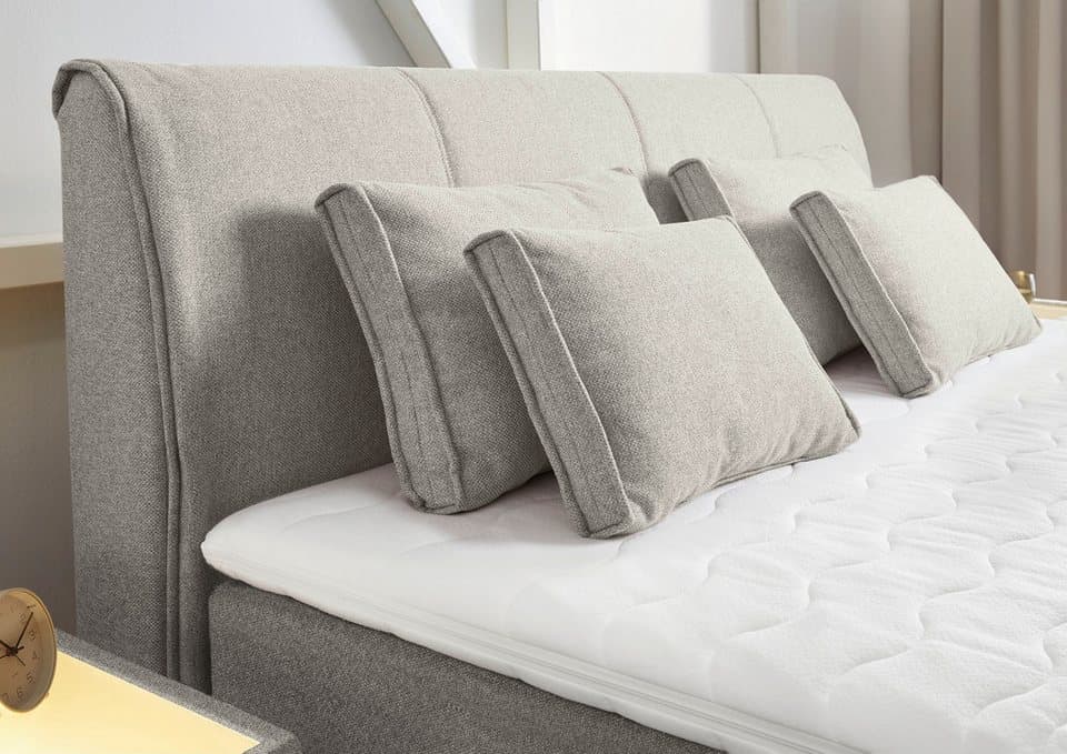 Jockenhöfer Gruppe Boxspringbett "Carla", wahlweise mit oder ohne Bettkasten, inkl. 4 Kissen, erhältlich in den Breiten 160 & 180cm - Thumbnail 7