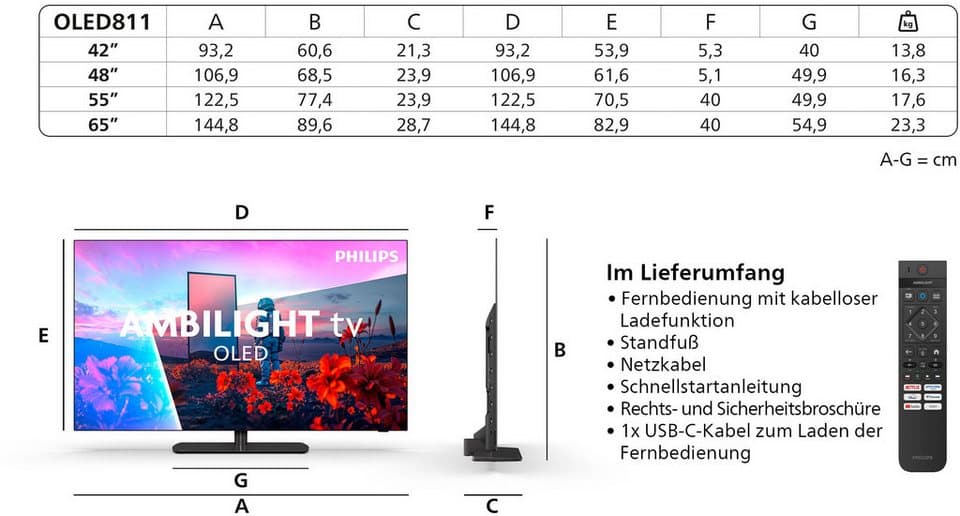 Philips 55OLED811/12 OLED-Fernseher (139 cm/55 Zoll, 4K Ultra HD, Smart-TV) - Thumbnail 3