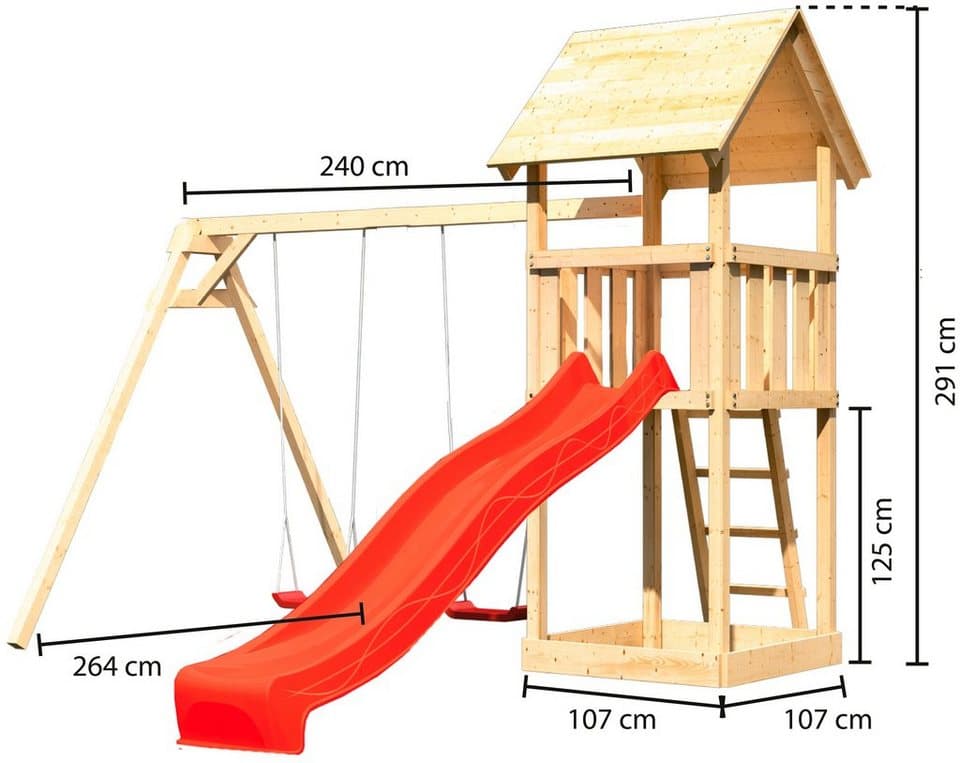 KONIFERA Spielturm Rosie, BxTxH: 347x264x291 cm - Thumbnail 8