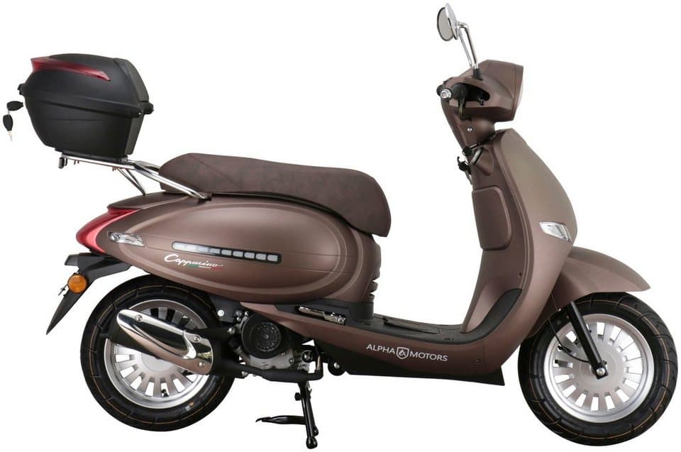 Alpha Motors Motorroller Cappucino, 50 ccm, 45 km/h, Euro 5, inkl. Topcase - Thumbnail 3