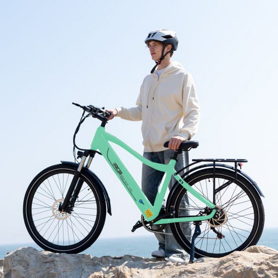 RCB E-Bike Pedelec G5 für Stadt und Gelände,27,5Zoll Herren Elektrofahrrad,13Ah,60-100 km, 7 Gang, Kettenschaltung, Heckmotor, 468 Wh, APP&NFC,ebike Herren,Gepäckträger hinten,max. Geschwindigkeit: 25 km/h - Thumbnail 7