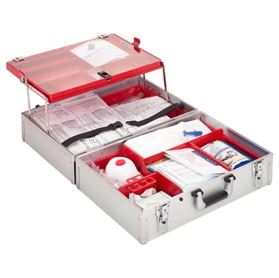 DocMed Erste-Hilfe-Set LifeBOX U3 Notfallkoffer Komplettausstattung, (Erstehilfe Set, 112 St), Robuster Ulmer Koffer III, Vielseitige Notfallausstattung