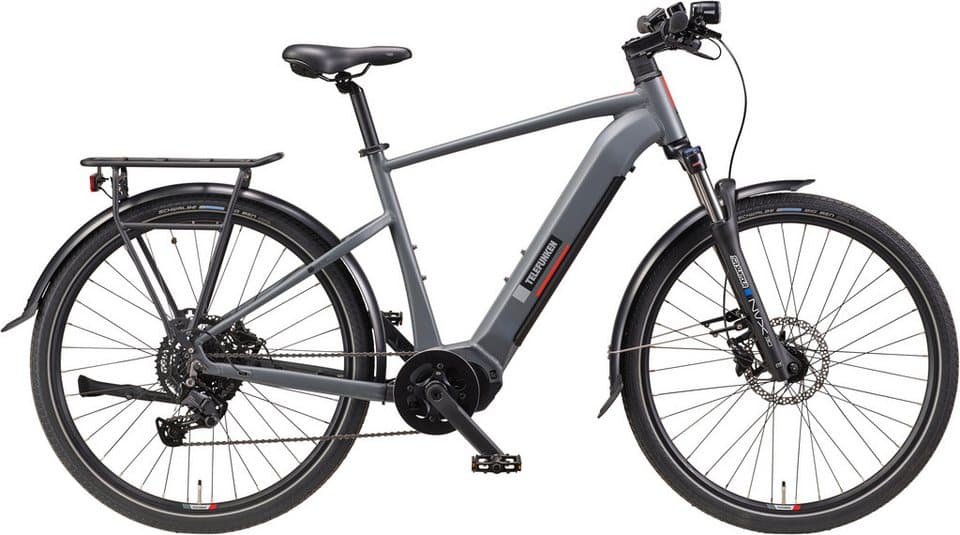Telefunken E-Bike Cityrad SUV710, 9 Gang Shimano, Kettenschaltung, Mittelmotor, 720 Wh, (27,5 Zoll, Straßenzulassung, Scheibenbremsen), Pedelec, Elektrofahrrad für Herren u. Damen, Trekkingrad