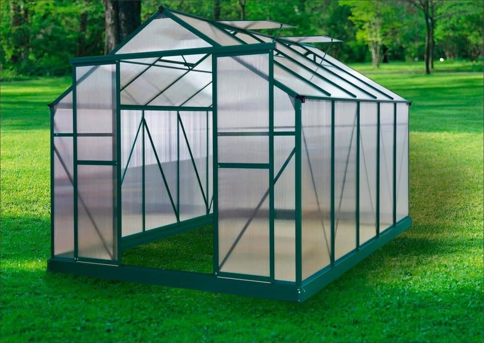 KONIFERA Gewächshaus Asti 3600, BxTxH: 244 x 366 x 215 cm, 6 mm Wandstärke, Komplett-Set