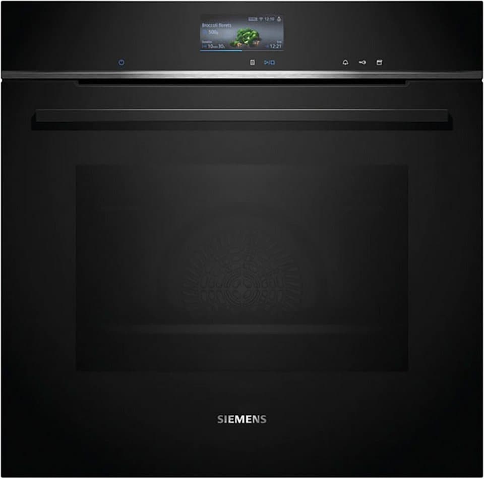 SIEMENS Dampfbackofen iQ700 HS736G3B1, mit Teleskopauszug nachrüstbar, ecoClean, cookControl Pro Funktion für automatische Gerichtzubereitungen