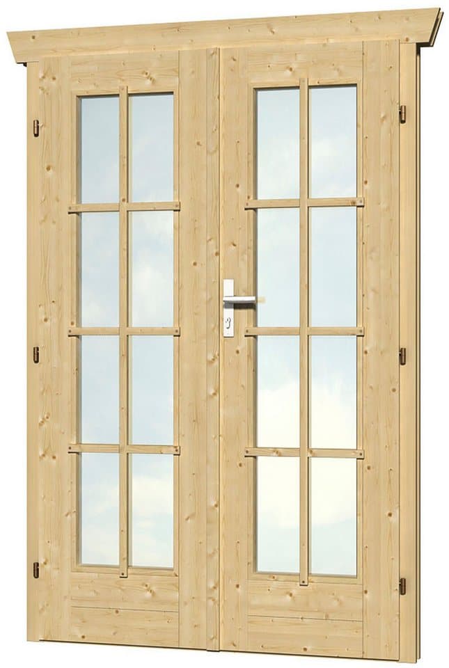 Skanholz Doppelflügeltür, 123,4 x 193 cm, vollvergalst