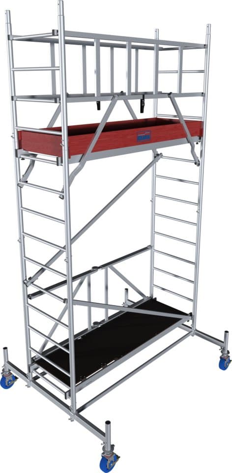 KRAUSE Fahrgerüst ProTec XS Alu-FaltGerüst, (Set), Arbeitshöhe: 4,8 Meter