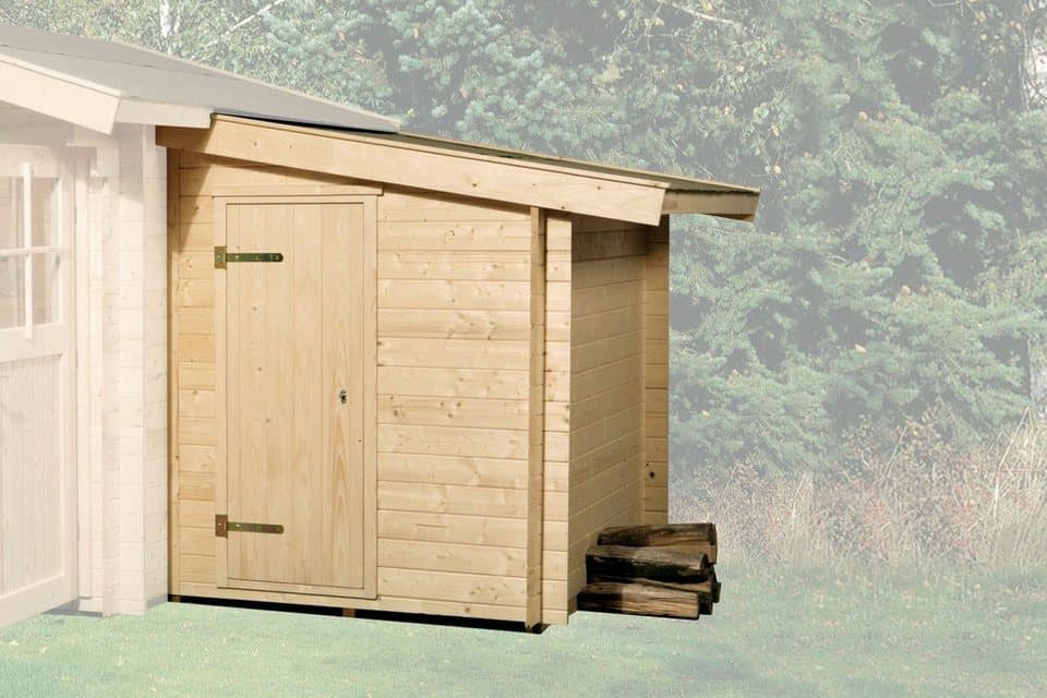 weka Garten-Geräteschrank, Anbauschuppen für klassisches Stecksystemtem Gr.2, 28 mm