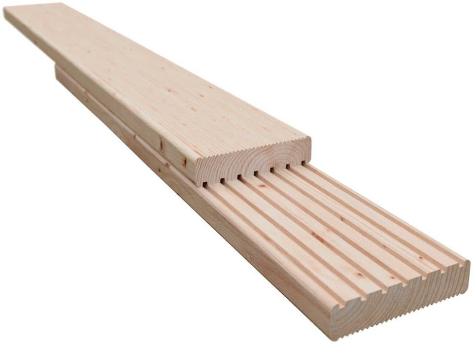 Kiehn-Holz Terrassendielen Terrassendeck, 16 m², BxL: je 800x200 cm, 28 mm Stärke, (Set)