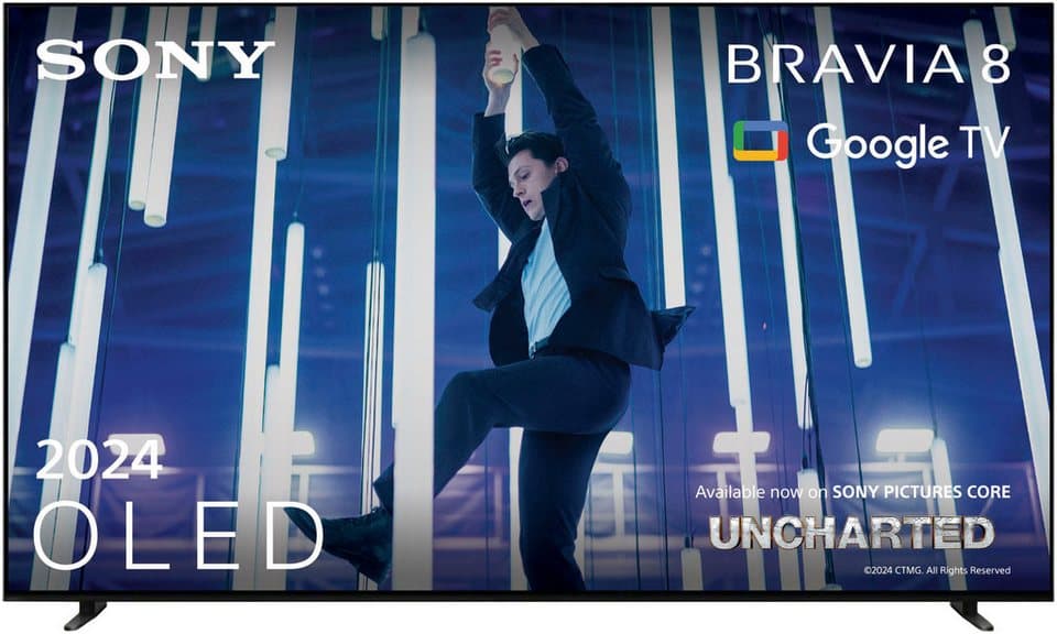 Sony K-65XR80 OLED-Fernseher (164 cm/65 Zoll, 4K Ultra HD, Smart-TV, Google TV, BRAVIA 8, 4K HDR, Dolby Vision, Gaming Funktionen für PlayStation 5)
