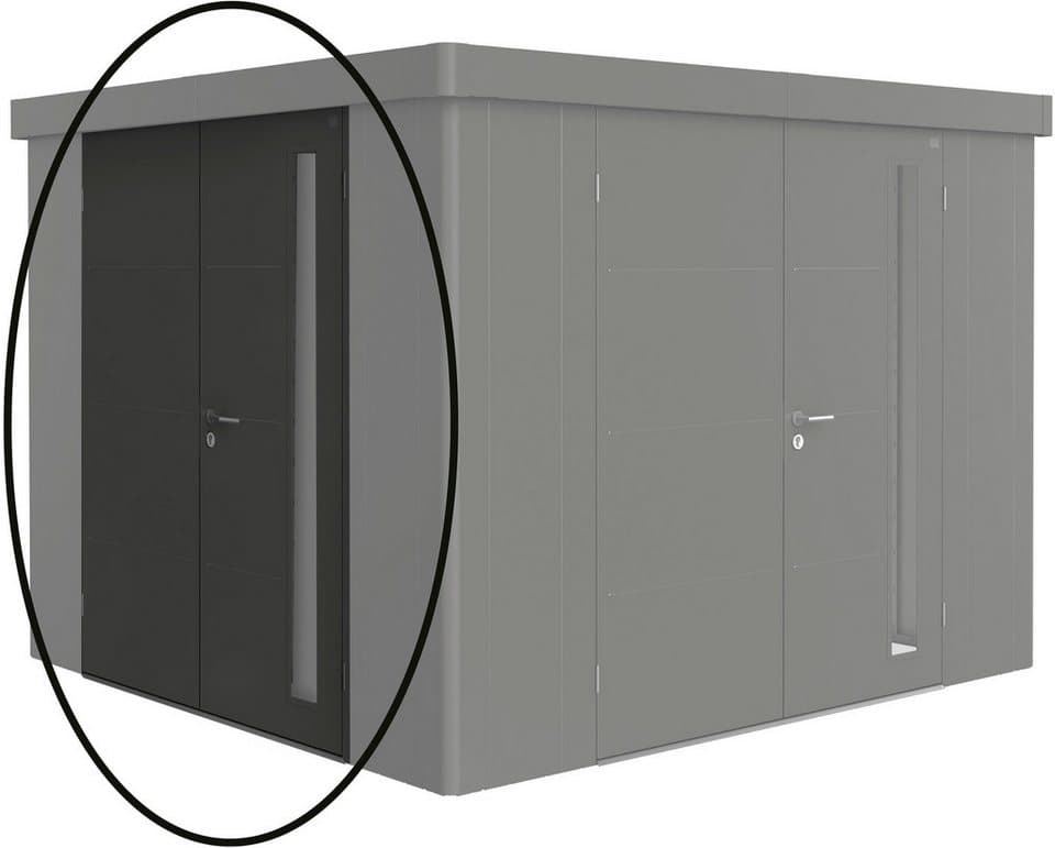 Biohort Gartenhaustür zusätzliche Doppeltür für Gartenhaus, aus Stahl